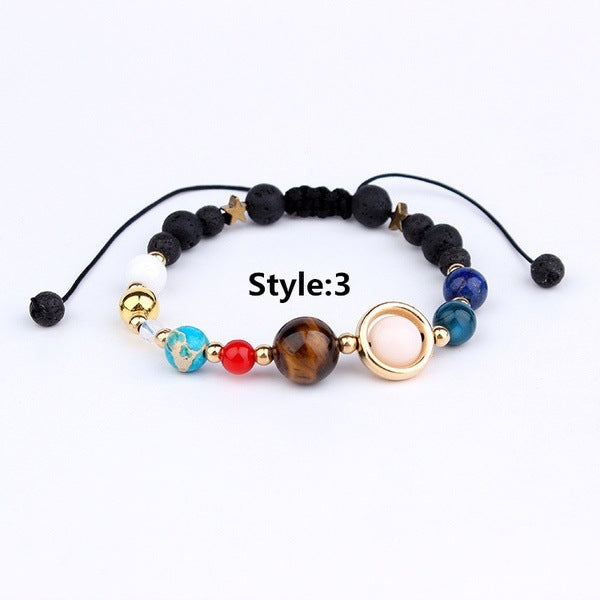 Wholesale Eight Planets Resin Bracelets